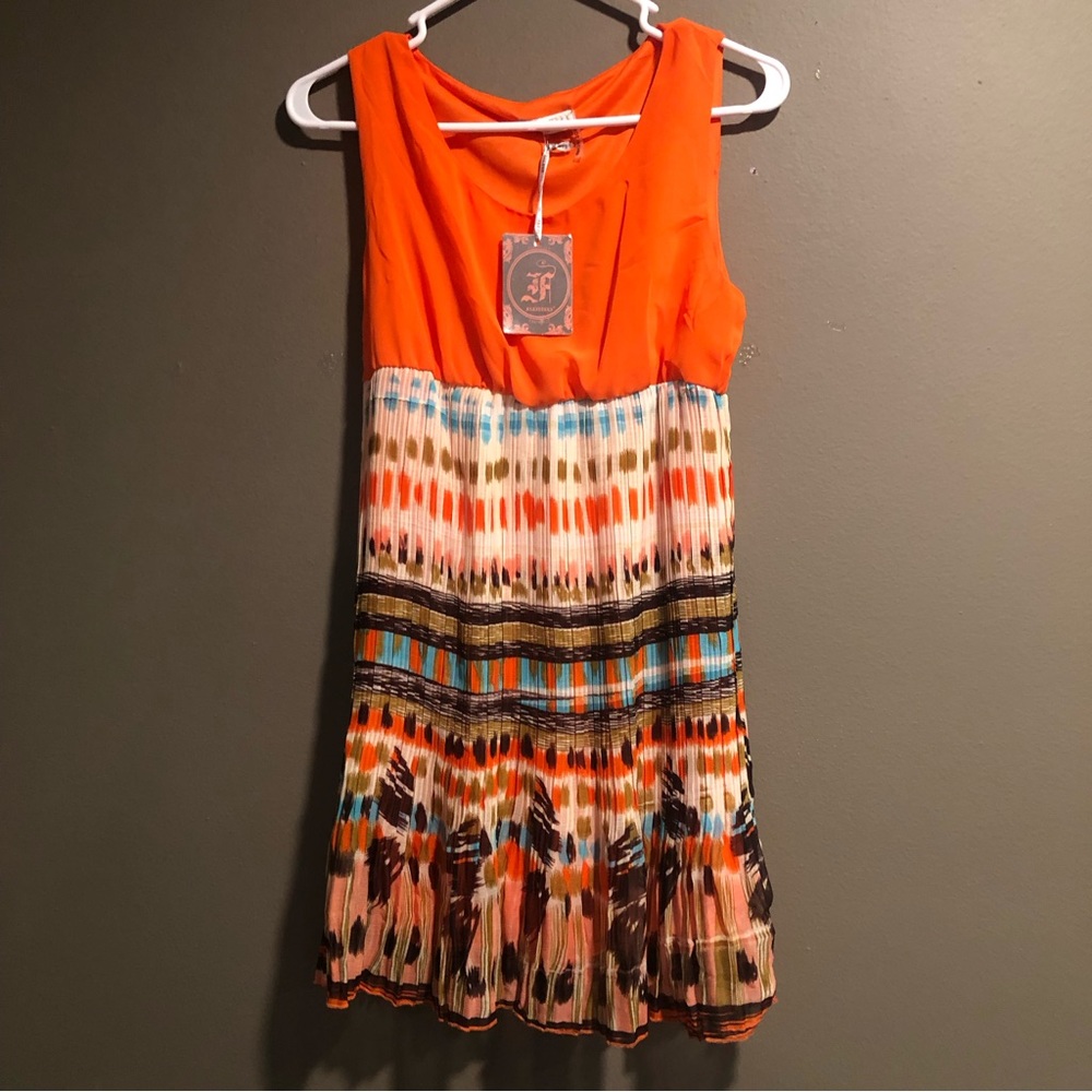 Farinelli Multicolored Sleeves Dress Large